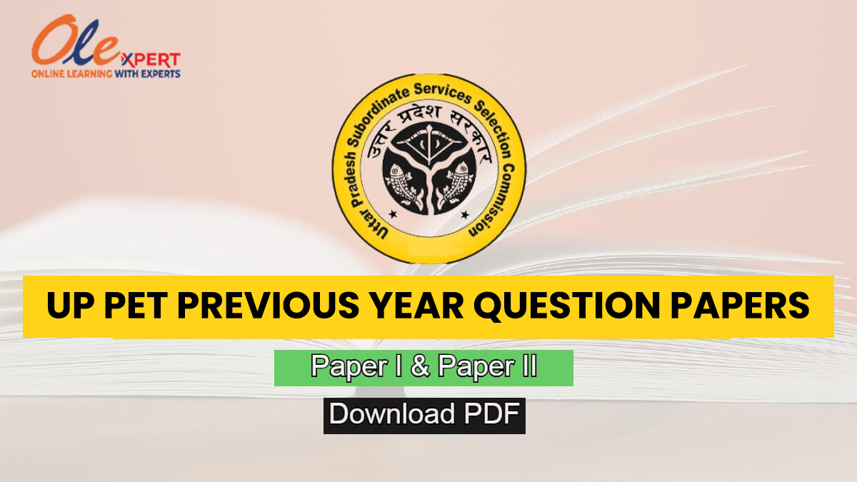 UPSSSC PET Previous Year Question Paper