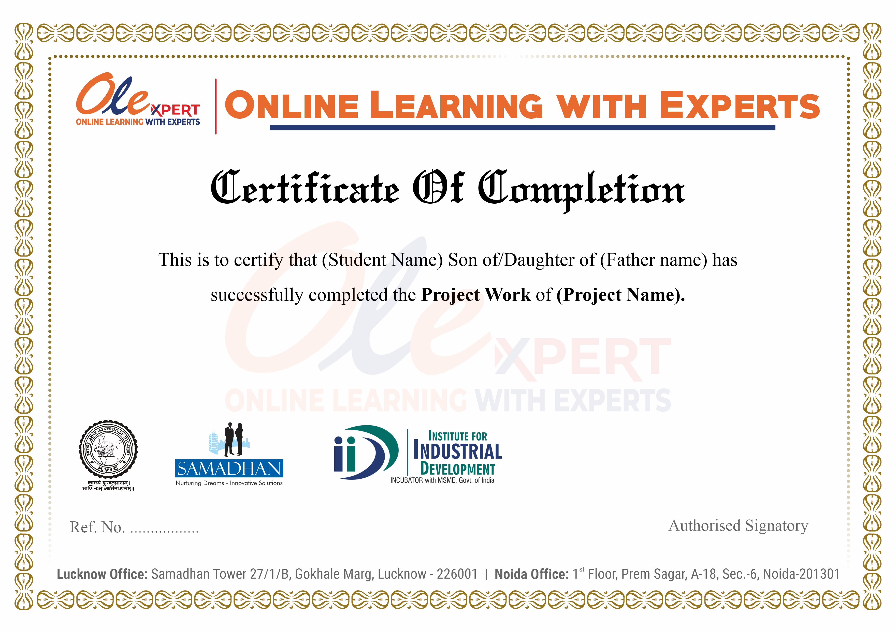 OLExpert Demo Certificate